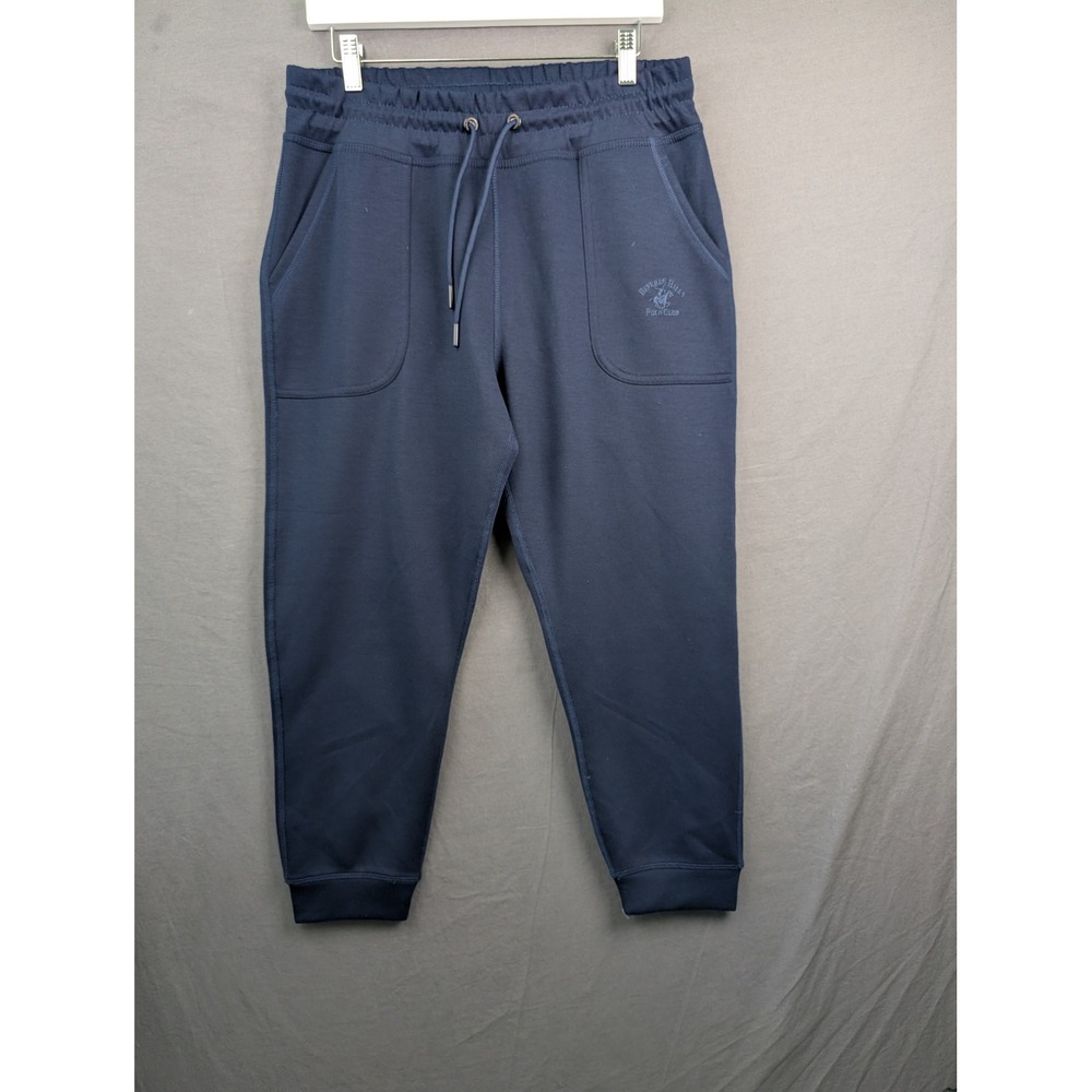 Beverly Hills Polo Club Mens‎ Navy Blue Jogger Sweatpants Large Athletic